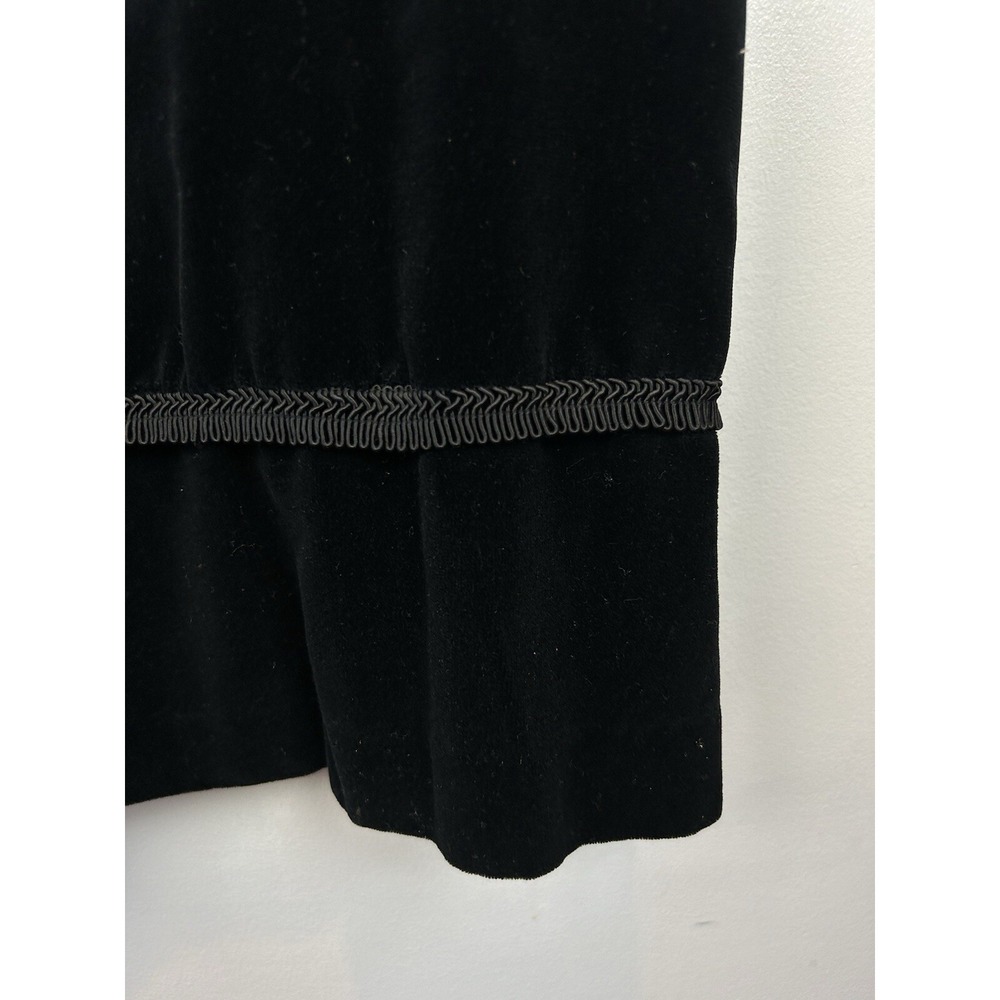 Vintage Velvet Maxi Skirt XS Black Y2K Wimsygoth Grunge Goth Dark Feminine - Picture 3 of 5